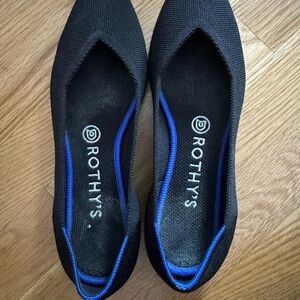 Rothy's Women's Black Pointed Toe Flats